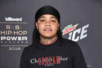 Young M.A. attends the Billboard 2018 R&B Hip Hop Power Players event