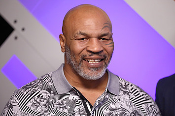 Mike Tyson speaks with Mario Lopez at Capital One Podcast Studio