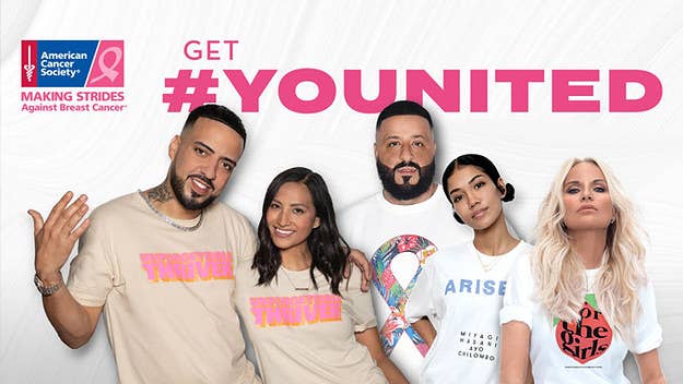 French Montana, DJ Khaled, Jhené Aiko, and Kristin Chenoweth have each designed limited-edition t-shirts and star in a PSA to help cancer awareness.