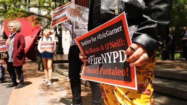 The NYPD officer was fired in August over the 2014 chokehold death of Eric Garner.