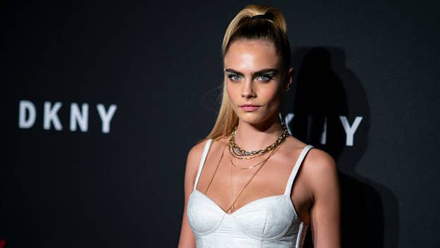 Cara Delevingne reveals another anecdote about Harvey Weinstein's inappropriate behavior in an interview with Net-a-Porter.