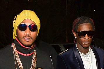 Rapper Future and Young Thug attend Gucci Mane album Release Party