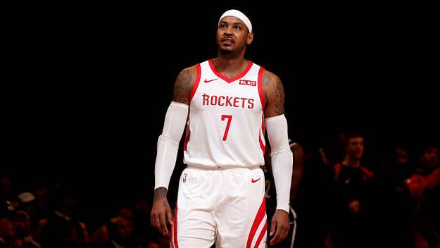 Carmelo Anthony's road to NBA redemption continues.