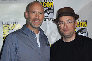 Avengers writers Stephen McFeely and Christopher Markus.