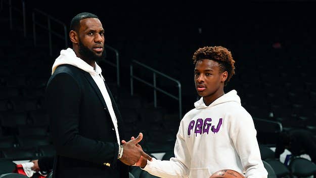 LeBron shared a series of videos on Bronny and Bryce on the basketball court at around 5 a.m. Saturday. 
