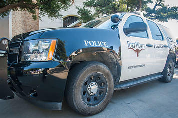 A Fort Worth police SUV