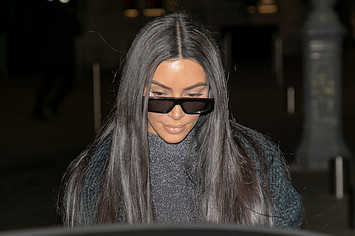 Kim Kardashian West is seen on March 25, 2019 in Paris.