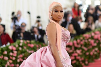 Nicki Minaj arrives for the 2019 Met Gala