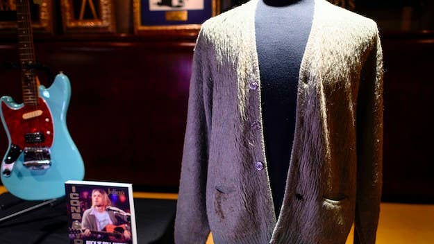 The piece is said to be the most expensive sweater ever sold at auction.