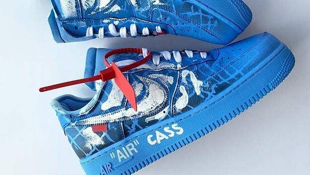 Cassius Hirst, the son of Damien Hirst, is building his own name in the art world by painting Air Force 1s for the likes of Virgil Abloh, ASAP Rocky, and more.