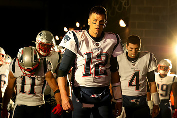 Quarterback Tom Brady #12 of the New England