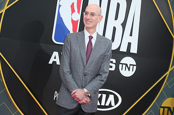 Adam Silver attends 2019 NBA Awards.