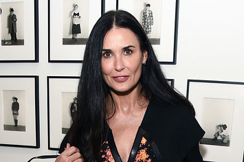 Demi Moore attends the private view of the new Cindy Sherman exhibition