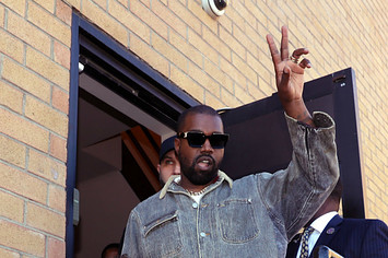 Kanye West attends Sunday Service at The Greater Allen A.M.E. Cathedral