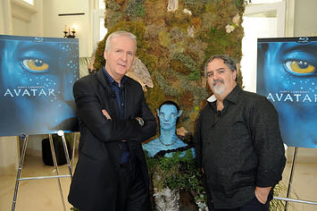 Avatar director James Cameron with producer Jon Landau
