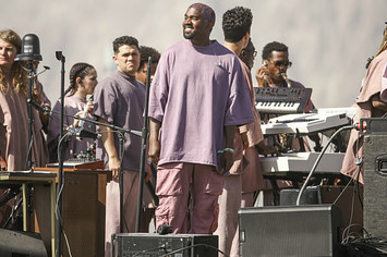 Kanye West performs Sunday Service