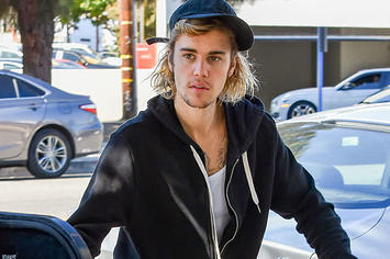 Justin Bieber snapped by the paparazzi.