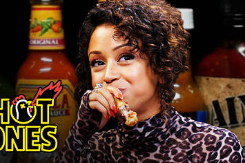 Liza Koshy Meets Her Future Self While Eating Spicy Wings | Hot Ones