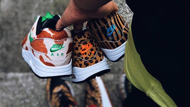 Following a limited release at Atmos Tokyo, the limited Atmos x Nike Air Max 1 'Animal 3.0' pack is releasing again at ComplexCon Chicago.