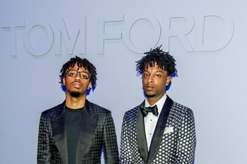 Metro Boomin and 21 Savage attends the Tom Ford Fall/ Winter 2018 Men's Runway Show