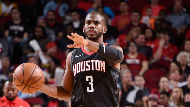 The temperature appears to be cold for Chris Paul.