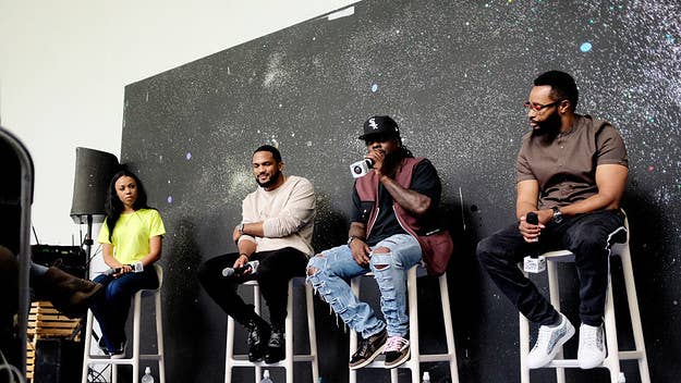 Wale, Everette Taylor, and Grady Spivey III joined this special Leadership panel at the Hyde Park Art Center in the South Side of Chicago.