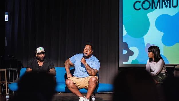 The Streetwear.Edu panel featured local Chicago streetwear dons Alonzo Jackson and Dave Jeff, moderated by Complex's own Karizza Sanchez.