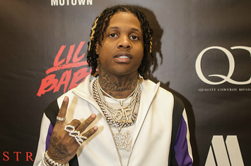 Lil Durk arrives at the Lil Baby and Friends Street Gossip album release concert