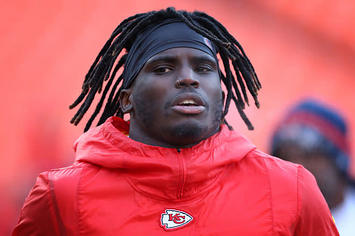 Tyreek Hill prior to the 2019 AFC Championship Game