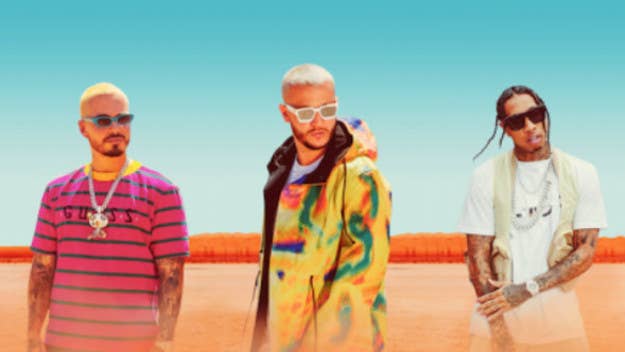 DJ Snake, J Balvin, and Tyga visit a color-splashed desert for their new collab.