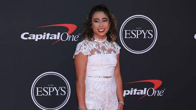 The former UCLA gymnast took home the ESPY for Best Play at the annual award ceremony on Wednesday night. 