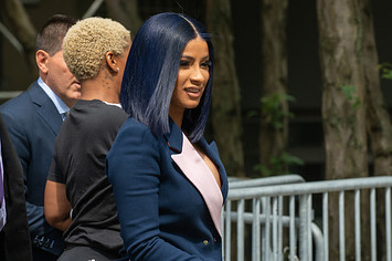 Cardi B departs from court after being arraigned at Queens Criminal Court.