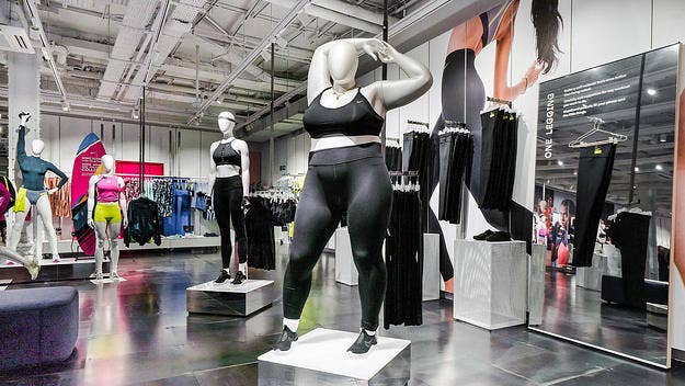 Nike is adding more plus-sized mannequins to its stores including its new London 'Women by Nike' floor, but not everyone is happy.
