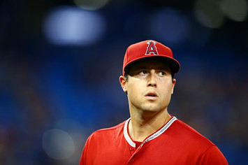Tyler Skaggs #45 of the Los Angeles Angels of Anaheim