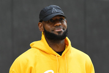 LeBron James #23 of the Los Angeles Lakers