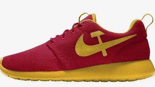 Donald Trump Jr. says Nike are communists after the brand canceled its Betsy Ross flag 'Fourth of July' Air Max 1 sneaker. 