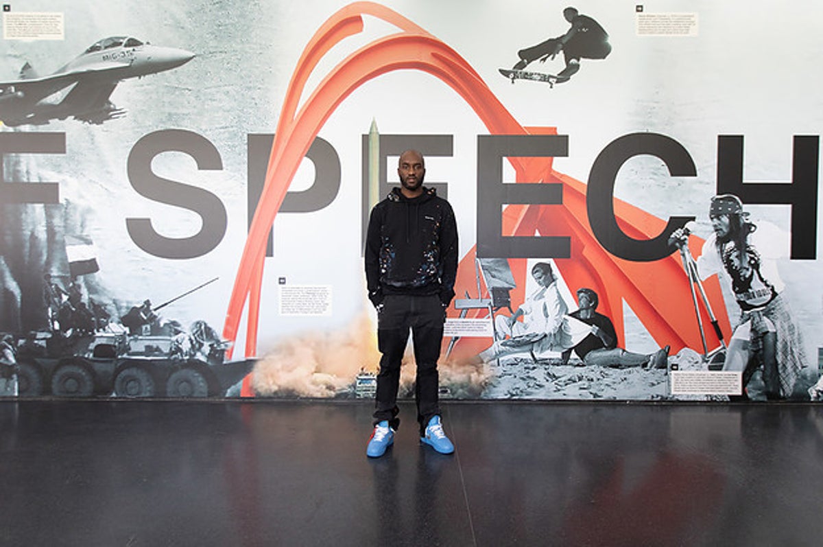 virgil abloh exhibition designed by AMO opens at chicago's museum