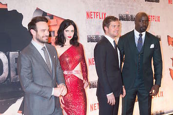 Stars arrive for the Netflix premiere of Marvel's "The Defenders."