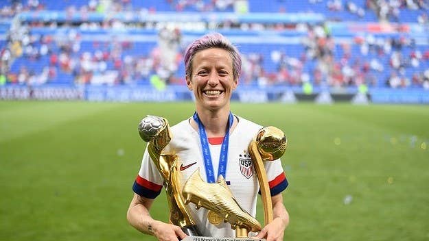 The US Soccer star shared words from the late rapper after her World Cup win.