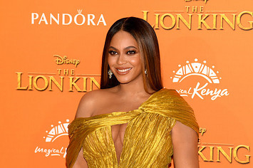Beyonce Knowles Carter attends the European Premiere of Disney's "The Lion King".
