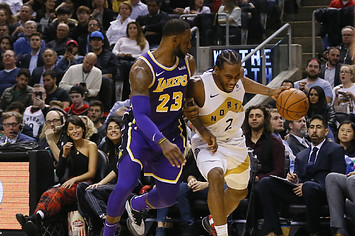 Kawhi Leonard LeBron James Raptors Lakers Toronto 2019