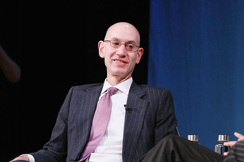 Commissioner of the NBA Adam Silver speaks onstage