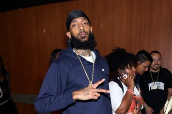Nipsey Hussle attends the STAPLES Center Concert