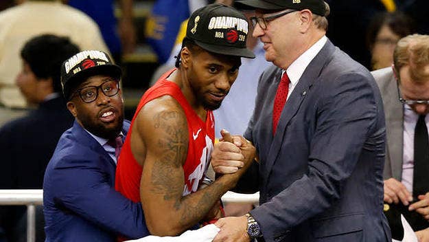 Despite the whole just winning an NBA title thing, ESPN's Adrian Wojnarowski thinks the Raptors "still have work to do" to get Kawhi Leonard to return.