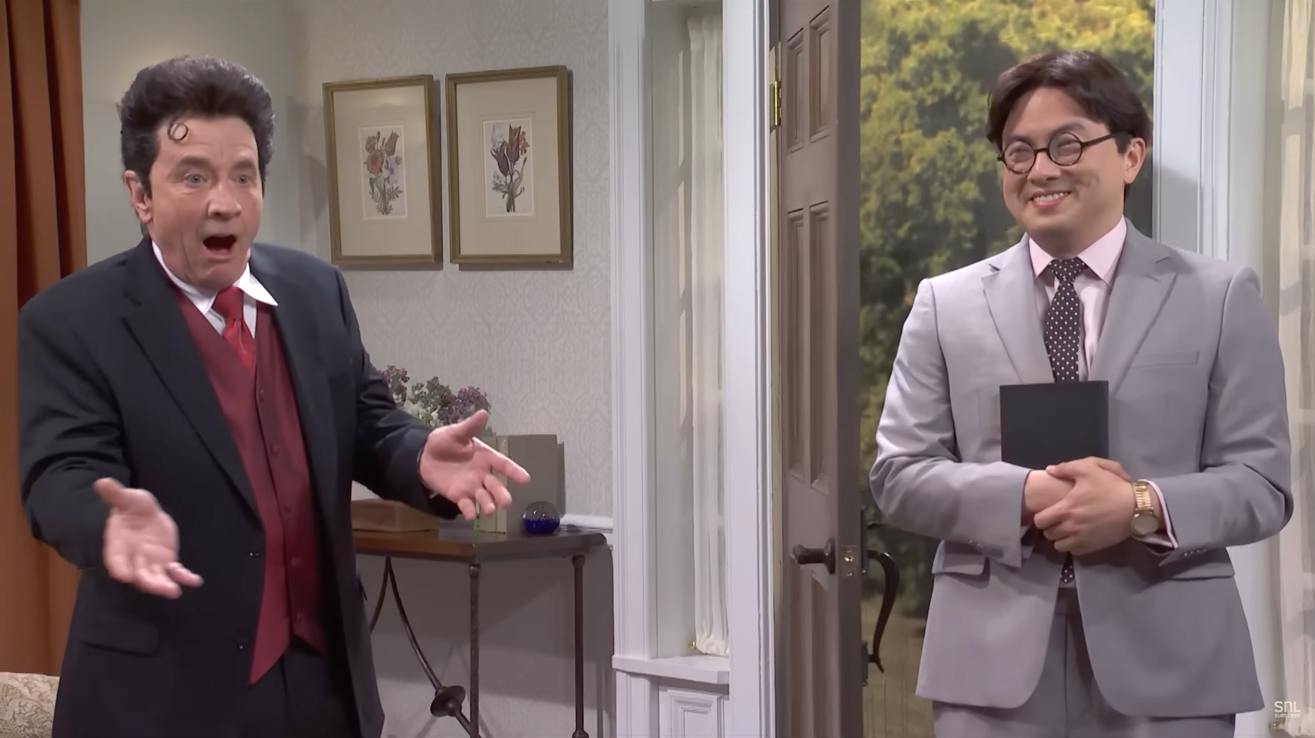 Martin Short and Bowen Yang in the sketch