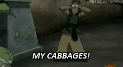 The Cabbage Man mourning his cabbages