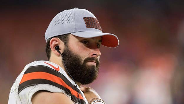 We talked to the Browns quarterback after an impressive rookie season about new teammate Odell Beckham Jr. and his running feud with Colin Cowherd. 