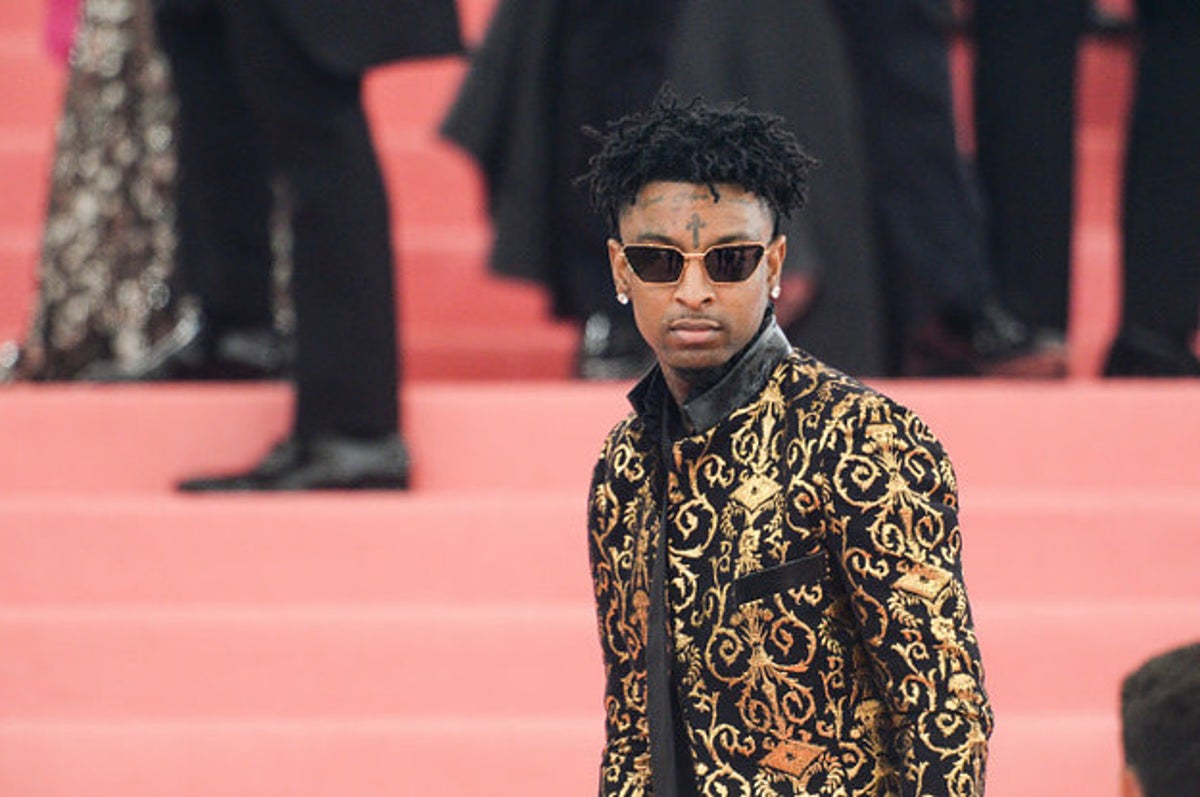 21 Savage Hits His First Met Gala Wearing a Piece of Hip-Hop History