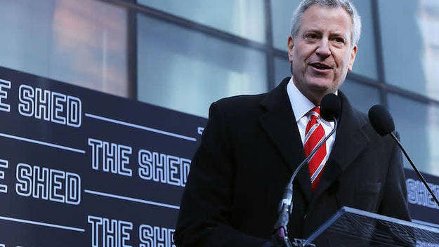 Mayor Bill de Blasio announced the emergency declaration during a news conference in Williamsburg, saying, "We want to simply solve the problem."