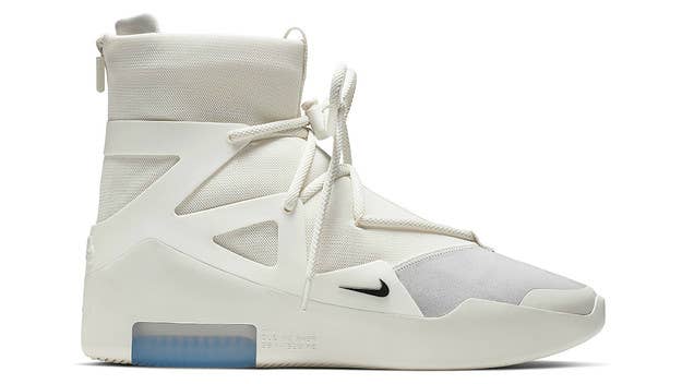 A full rundown of this weekend's sneaker releases including the 'Sail' Air Fear of God 1, the reflective and non-reflective black Yeezy Boost 350 V2, and more.